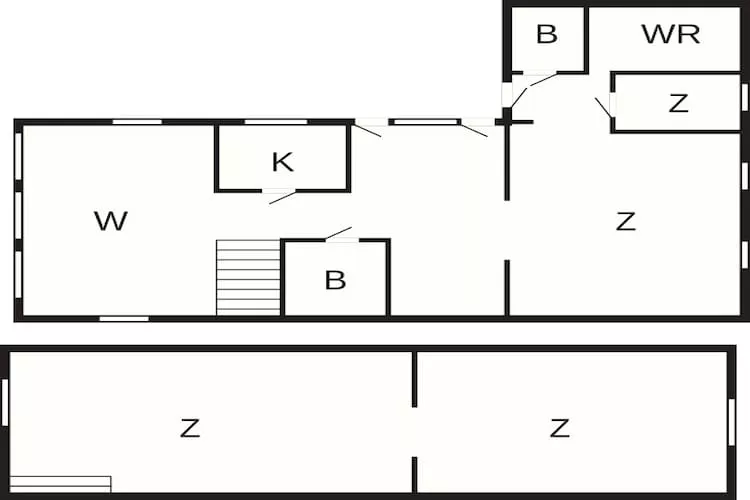 8 person holiday home in Hasle - Floor plan