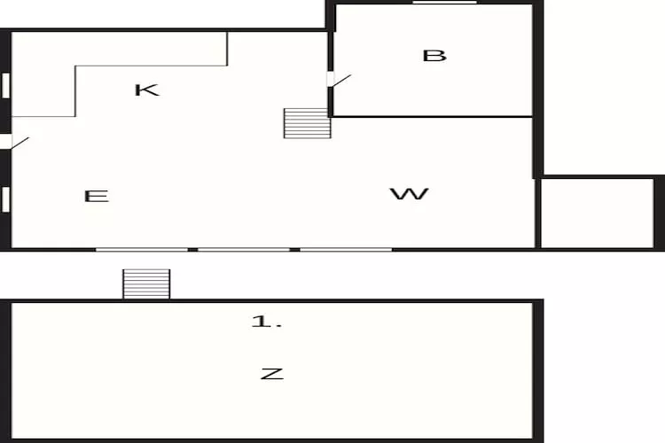 Maison de vacances pour 4 a Skagen - Plan