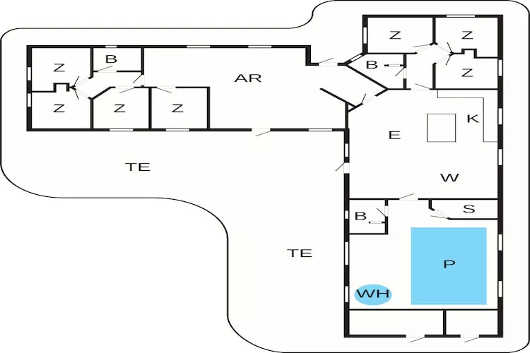 16 person holiday home in Væggerløse - Floor plan