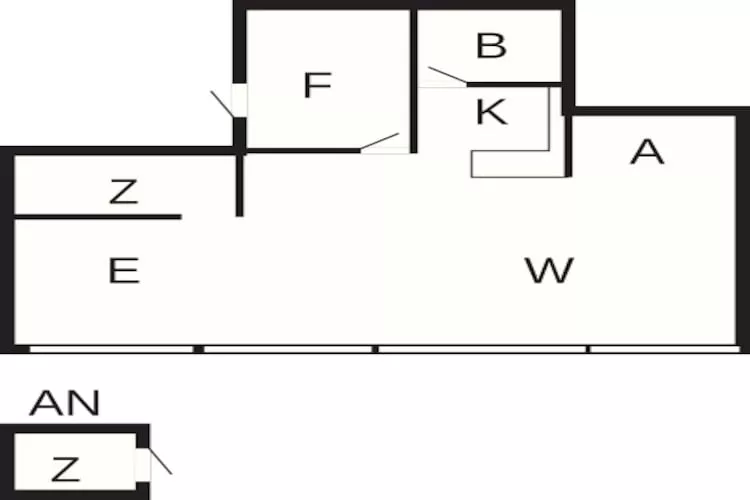 Maison de vacances pour 6 a Ebeltoft - Plan