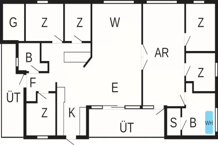 Maison de vacances pour 10 a Ebeltoft - Plan