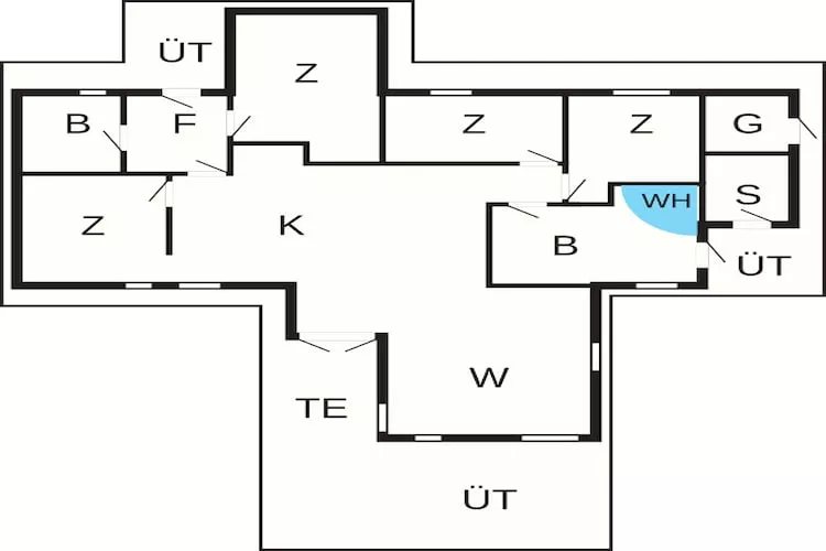 12 person holiday home in Millinge - Floor plan
