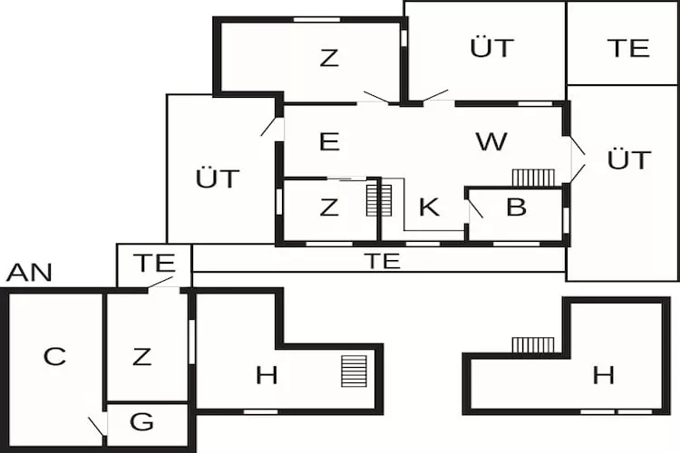 6 person holiday home in Løkken - Floor plan