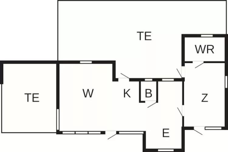 Maison de vacances pour 4 a Gilleleje - Plan