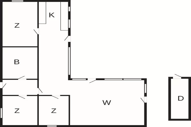 6 person holiday home - Floor plan