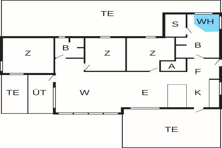 6 Personen Ferienhaus in Løkken - Grundriss