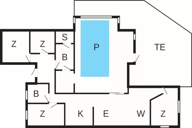 8 Personen Ferienhaus in Nexø - Grundriss