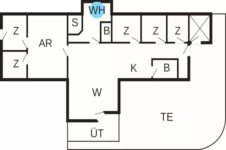 12 person holiday home in Ebeltoft - Floor plan