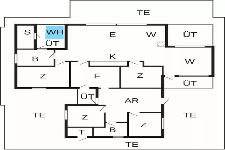 12 person holiday home in Haderslev - Floor plan