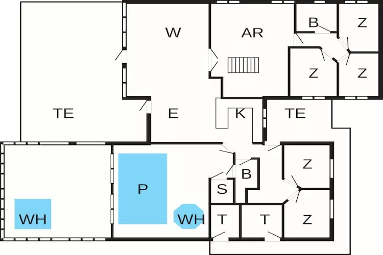 Maison de vacances pour 14 a Vejby - Plan
