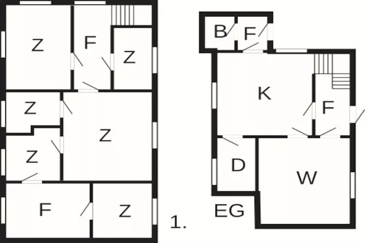 Maison de vacances pour 11 a Bud-By Traum - Plan