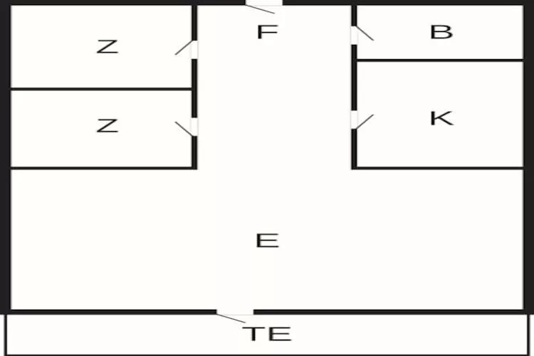 4 person holiday home in Hjørring-By Traum - Floor plan