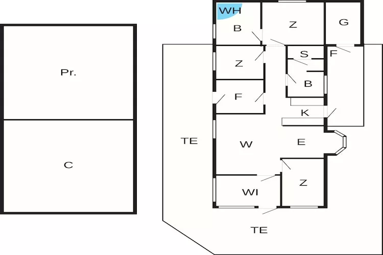 8 person holiday home in Hals-By Traum - Floor plan