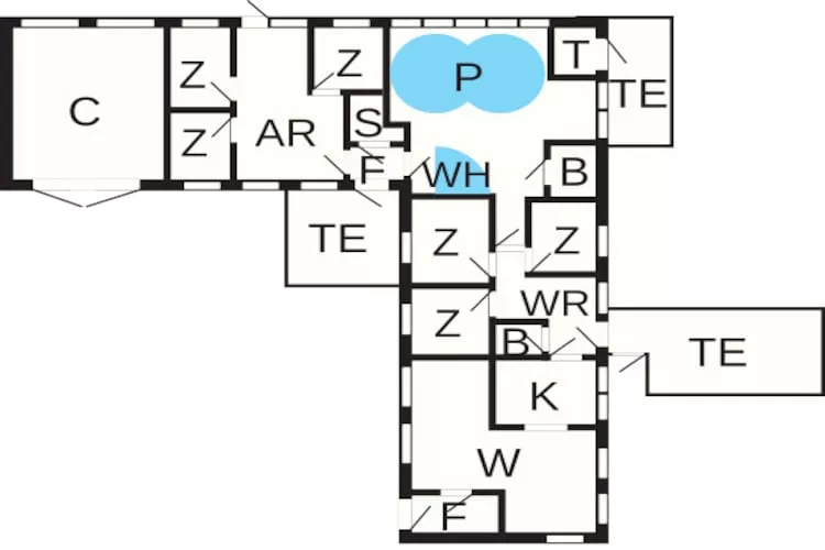 14 person holiday home in Ørsted-By Traum - Floor plan