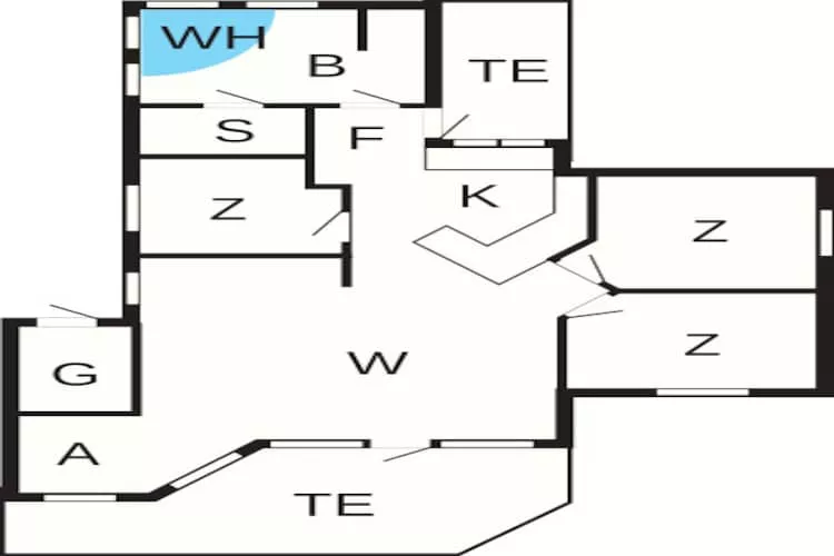 8 person holiday home in Humble - Floor plan