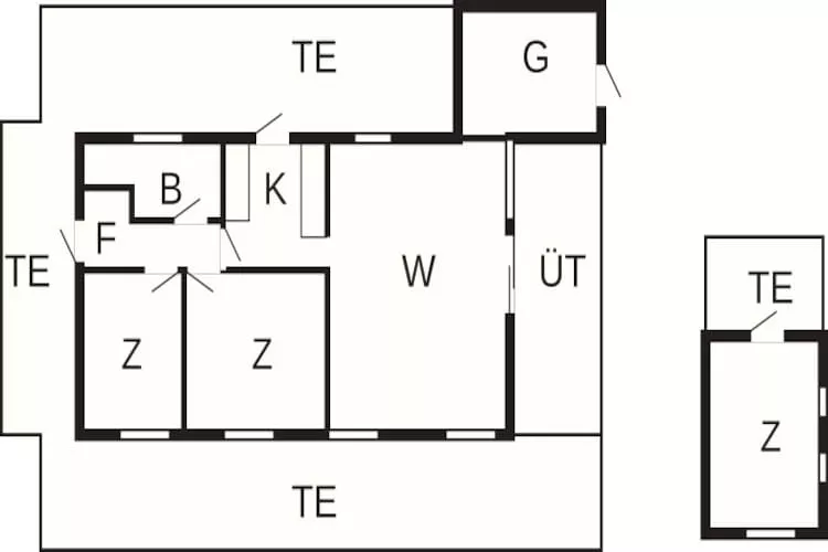 6 person holiday home in Fårevejle-By Traum - Floor plan