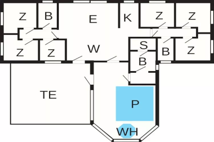 12 person holiday home in Væggerløse-By Traum - Floor plan