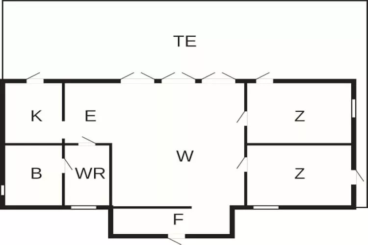5 person holiday home in SÖLVESBORG-By Traum - Floor plan
