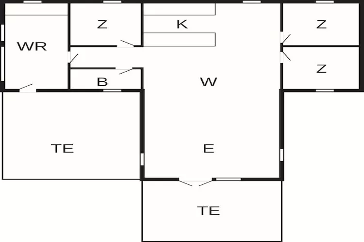 6 person holiday home in Højslev-By Traum - Floor plan