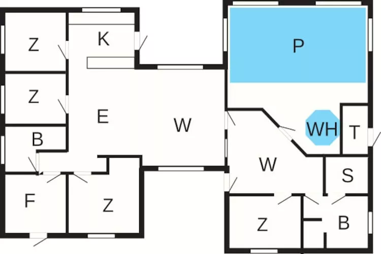10 person holiday home in Glesborg-By Traum - Floor plan