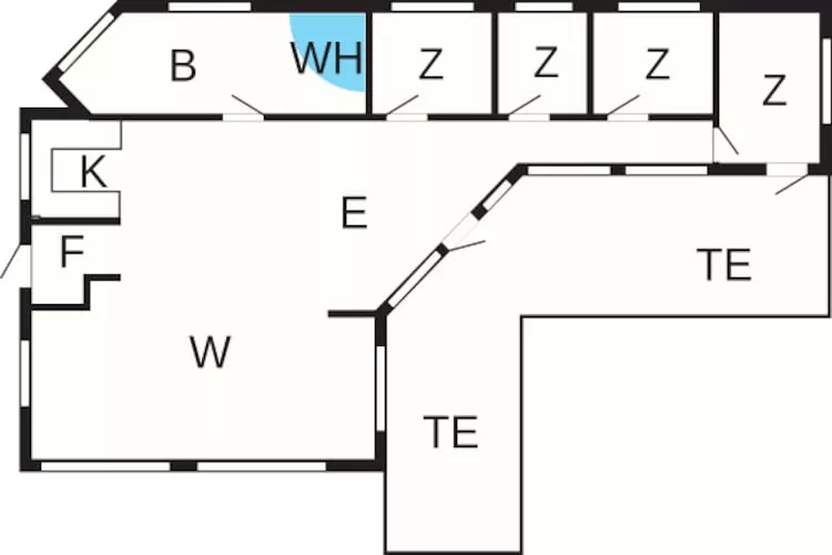 Gemütliches Strandhaus in Vejers - Grundriss