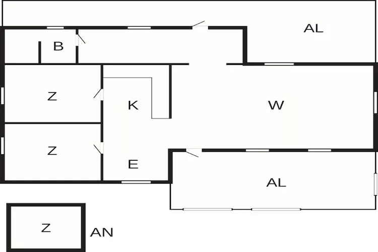 Maison de vacances pour 6 a HOLSLJUNGA-By Traum - Plan