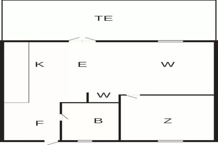2 person holiday home in Skagen-By Traum - Floor plan