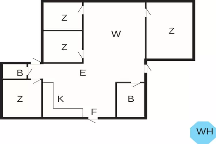 Maison de vacances pour 8 a Ansager-By Traum - Plan
