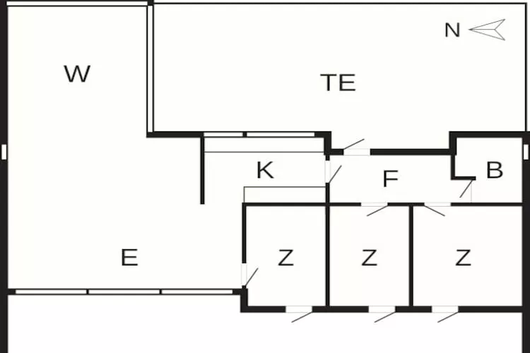 Maison de vacances pour 8 a Hadsund-By Traum - Plan