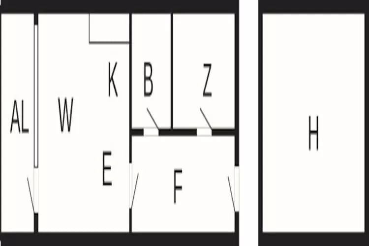 2½ room,1 st floor,65m2 - Floor plan