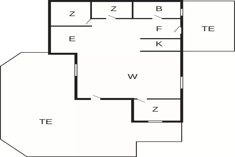 Maison de vacances pour 5 a Tranekær-By Traum - Plan