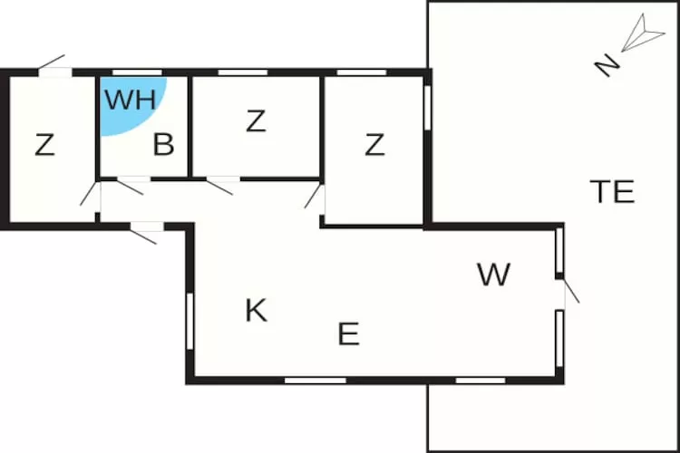 Maison de vacances à Vestervig avec jacuzzi - Plan
