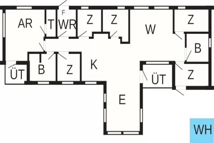 12 person holiday home in Ansager-By Traum - Floor plan