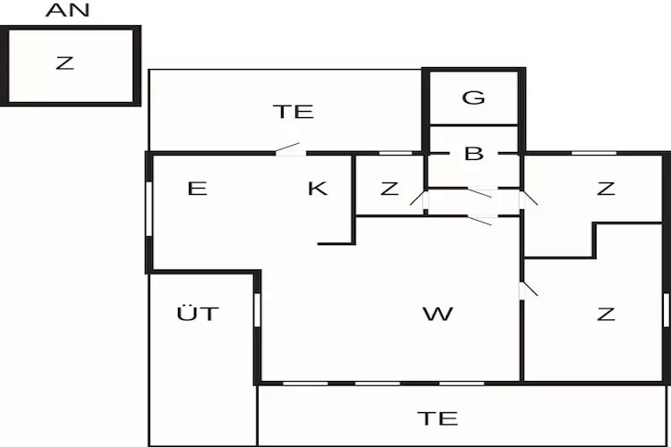 8 Personen Ferienhaus in Nexø-By Traum - Grundriss