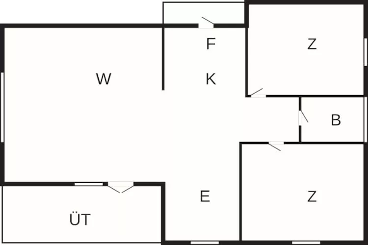 6 person holiday home in Henne-By Traum - Floor plan