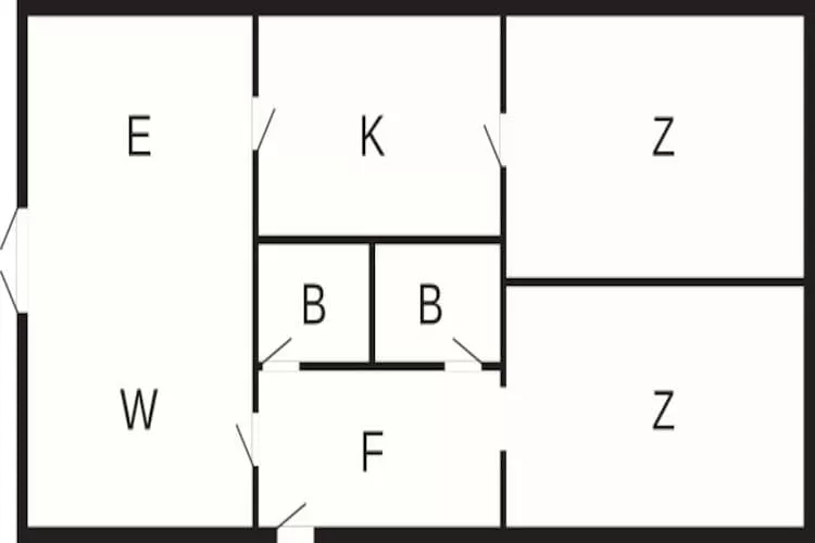 6 person holiday home in Rudkøbing-By Traum - Floor plan
