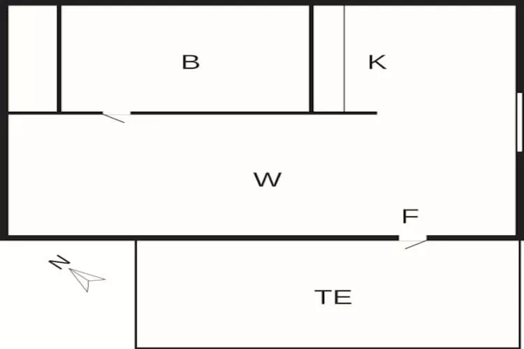 2 person holiday home in STRÖMSTAD-By Traum - Floor plan