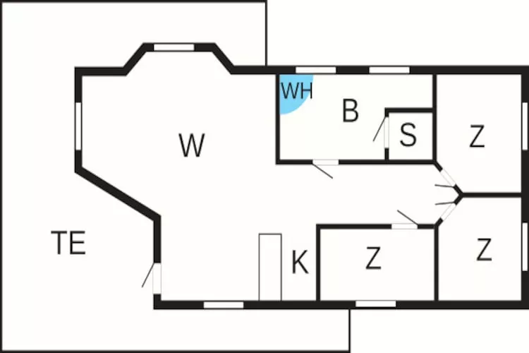8 Personen Ferienhaus in Hadsund-By Traum - Grundriss