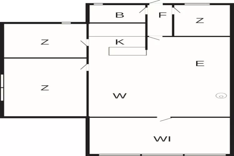 Maison de vacances pour 5 a Bogø By-By Traum - Plan