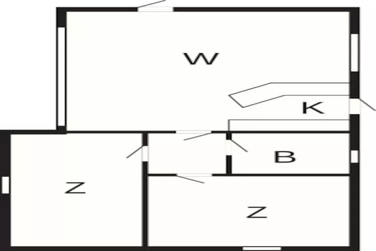 Maison de vacances pour 5 a Højslev-By Traum - Plan