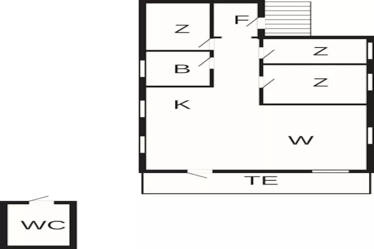4 person holiday home in Reksteren-By Traum - Floor plan