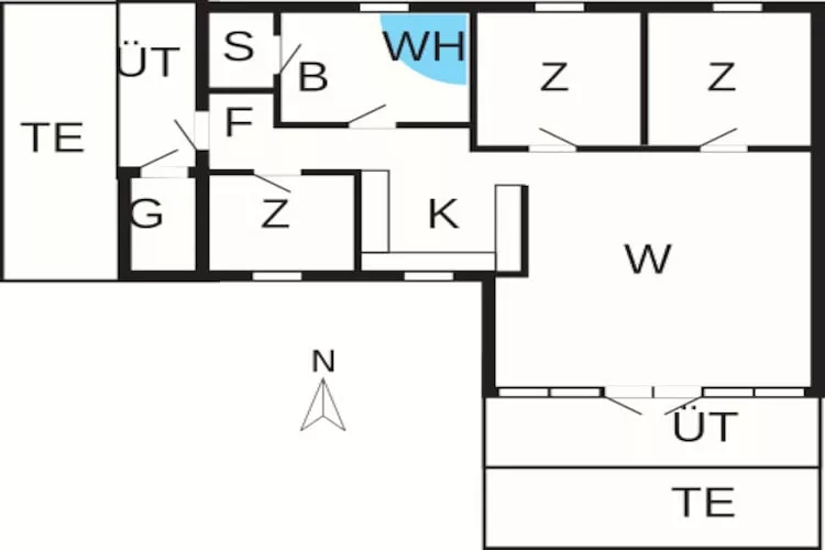 6 person holiday home in Højslev-By Traum - Floor plan