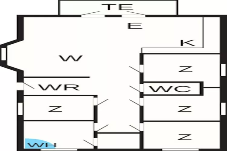 1 level, 8 persons - Floor plan
