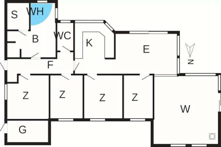 7 Personen Ferienhaus in Henne-By Traum - Grundriss
