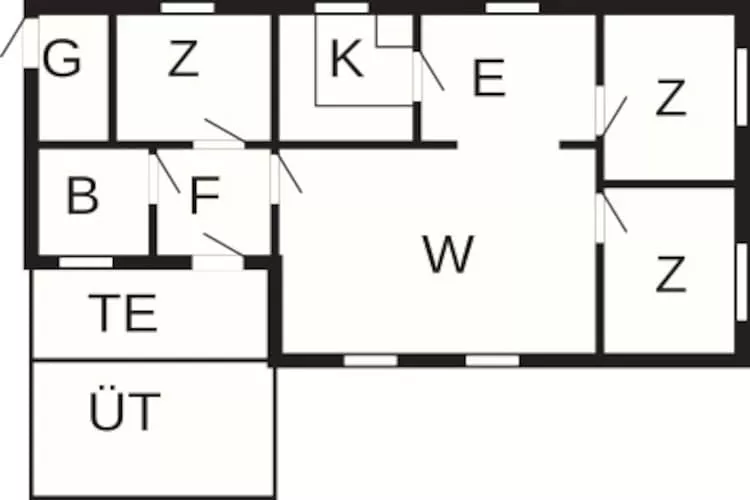 Maison de vacances pour 6 a KÖPINGSVIK-By Traum - Plan