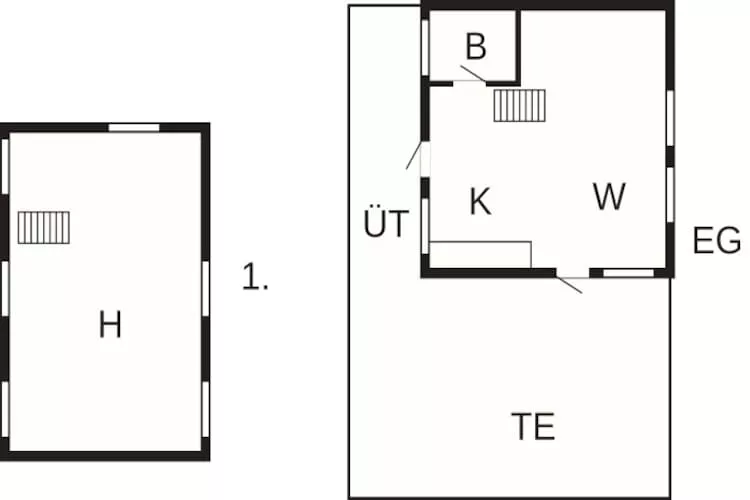 6 Personen Ferienhaus in Aakirkeby-By Traum - Grundriss