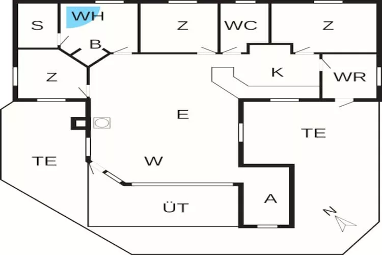 8 person holiday home in Aabenraa - Floor plan