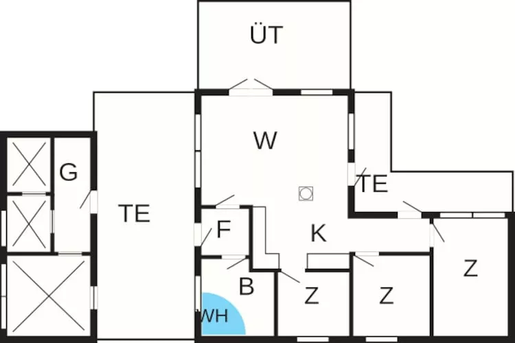 Maison de vacances pour 6 a Ålbæk-By Traum - Plan