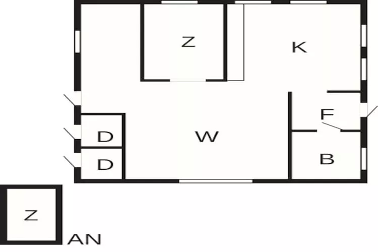 Maison de vacances pour 8 a Tvååker-By Traum - Plan