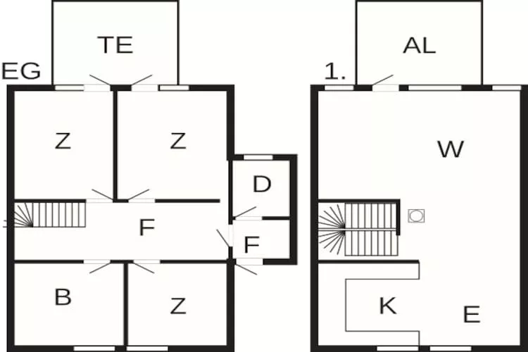 6 Personen Ferienhaus in Åram-By Traum - Grundriss